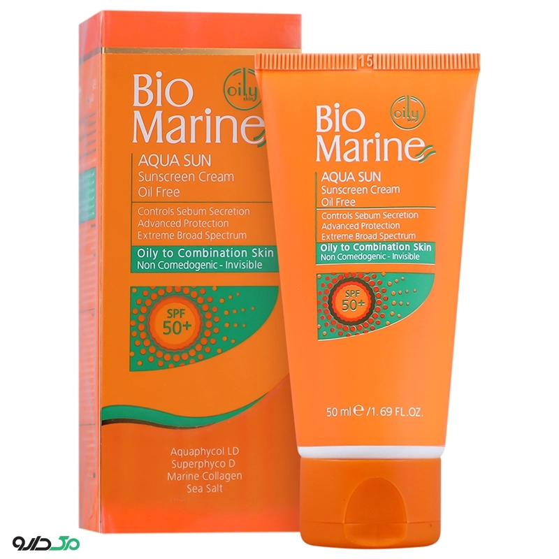 کرم ضد آفتاب آکوا سان 3 در 1 پوست چرب بایومارین SPF50